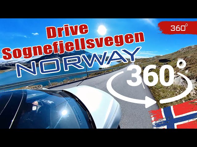 Sognefjellsvegen Drive Tesla Norway Road Trip 360 VR