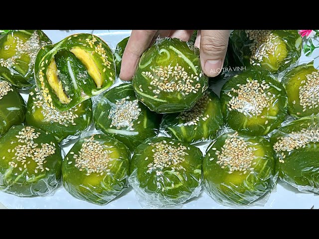 Bánh Xu Xê - Phu Thê Lá Dứa dai giòn béo thơm ăn là ghiền - Tapioca pandan