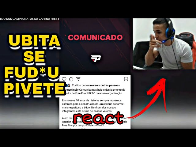 HUDSON AMORIM REAGE A DEMISSÃO DE UBITA - PANDA GAMER 🐼