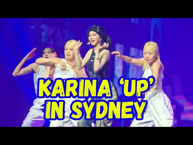 'UP' - KARINA (카리나) in Sydney | 4K FANCAM | aespa LIVE TOUR – SYNK : PARALLEL LINE | 31 Aug 2024