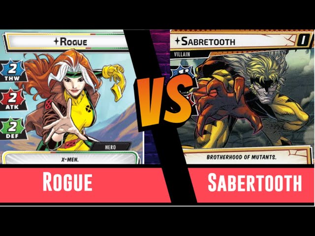 Marvel Champions | Rogue | Vs Sabertooth | True Solo | Deck Testing | Mutant Genesis | Justice