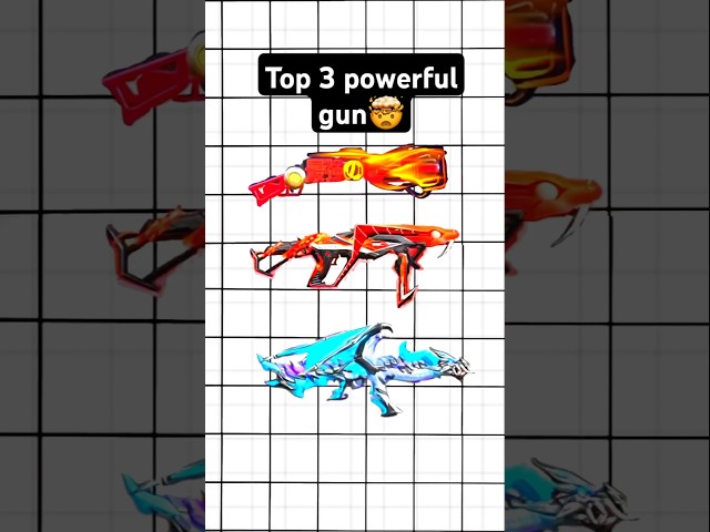 Free fire top 3 gun to rank push 🤯|| Free fire ki 3 sabse powerful gun 😱|| #freefire #ffmax #ff