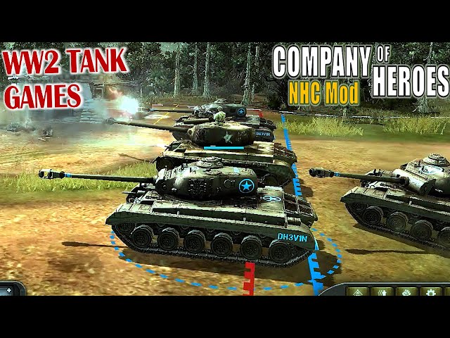 Strategy game - COH1 NHC mod - Battle of Steel Pact #tankgame #companyofheroes #tankbattle