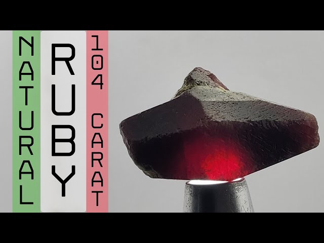 Big Ruby rock 104 carats | Africa | Shipping to Switzerland | Gemstone Cutting, Faceting & Polishing