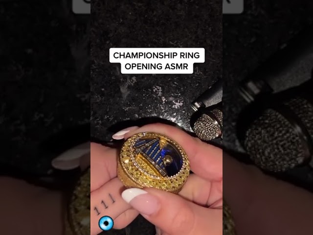 Championship ring opening asmr