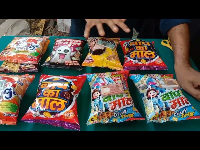 BIGGEST Collection of snacks with free gifts and toys inside! only 5 rs snacks unboxing 😘