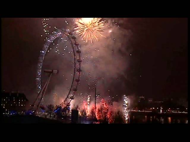 New Years Eve Auld Lang Syne music and fireworks HQ