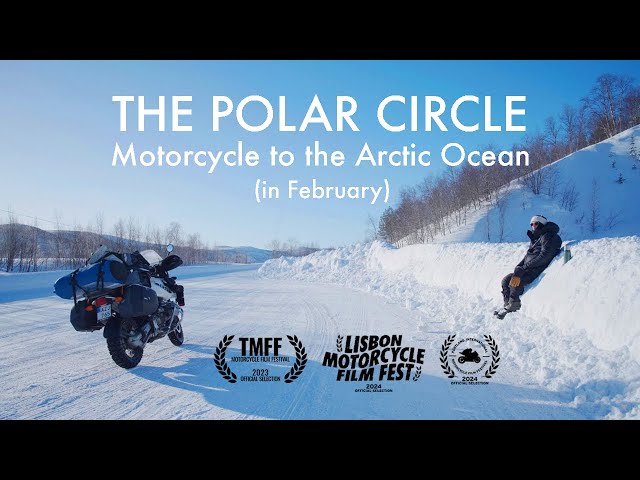 THE POLAR CIRCLE  - Motorcycle winter driving - English Subtitles