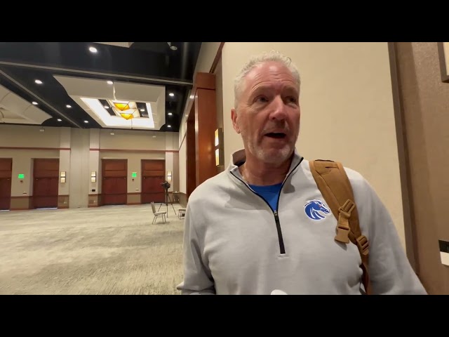 Boise State Offensive Coordinator Dirk Koetter on Penn State ahead of Fiesta Bowl