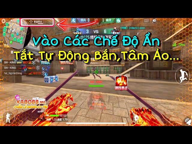 CF Mobile | Cách Vào Các Chế Độ Ẩn,Tắt Tự Động Bắn Trong Zombie Và Làm Tâm Ảo Bắn Sniper | Tường CT