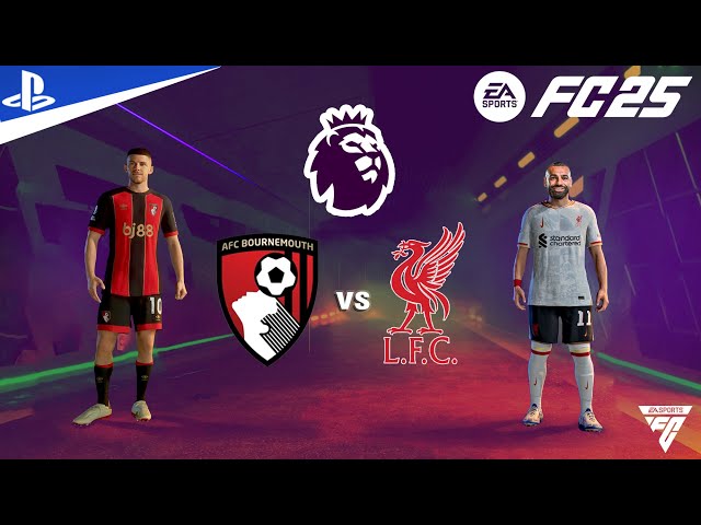 FC 25 - Bournemouth vs Liverpool - Premier League 2024-25 Match | PS5™ Gameplay | 4K