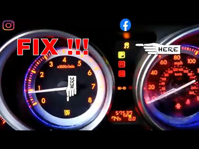 How to FIX any Mazda with the DSC Dynamic Stability Control lights ON or flashing !!!