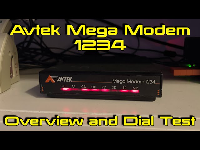 Avtek Mega Modem 1234 (2400 bps) - Overview and Dial Test