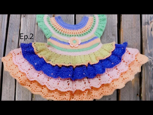 Latest & Stylish Crochet Baby Frock || crosia forck design || easy tutorial forck