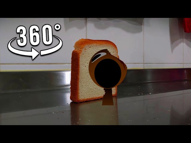 Toast falling over Pop Incredibox Sprunki Horror | 360° VR Video Animation