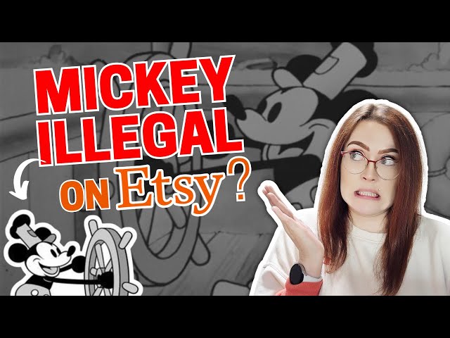 Can You Sell Steamboat Willie items on Etsy LEGALLY? | Mickey Mouse in the Public Domain