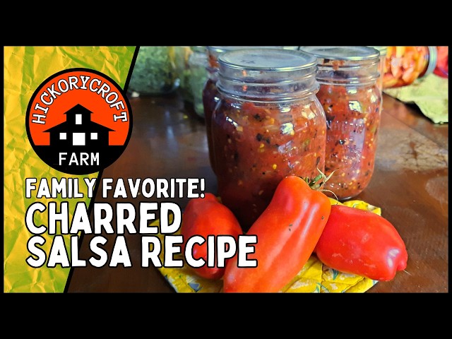 CANNING The BEST Homemade Salsa Recipe: A Family Favorite (Canning Charred Salsa)