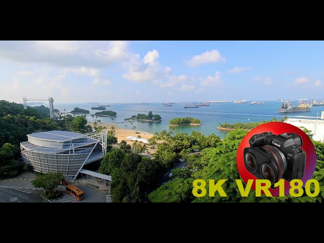 8K VR180 SINGAPORE SENTOSA FORT SILOSO SKY WALK 11 stories above the ground 3D (Travel/ASMR/Music)