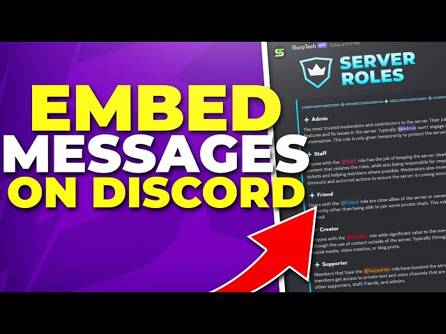 How to Make an Embed Message on Discord (Aesthetic Info Channels)