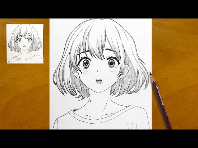 How to Draw a Beautiful Anime Girl Step by Step || Easy Anime Sketch || Pencil Art