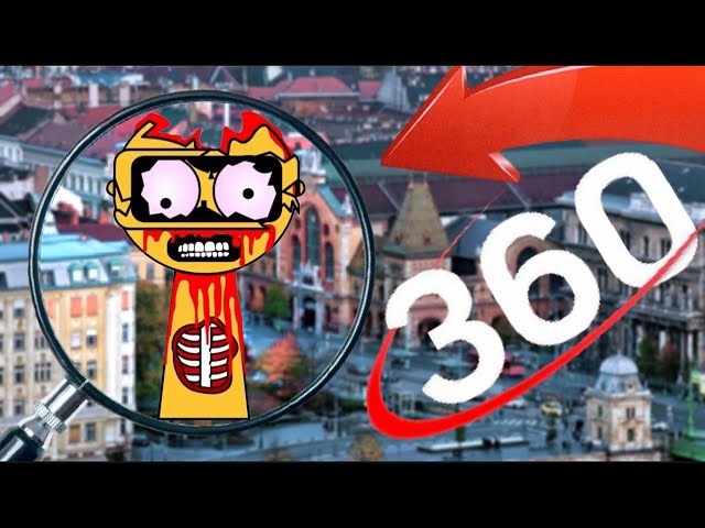 Find me | Garnold Horror - Incredibox Sprunki | Finding Challenge 360º VR Video - City VR-360