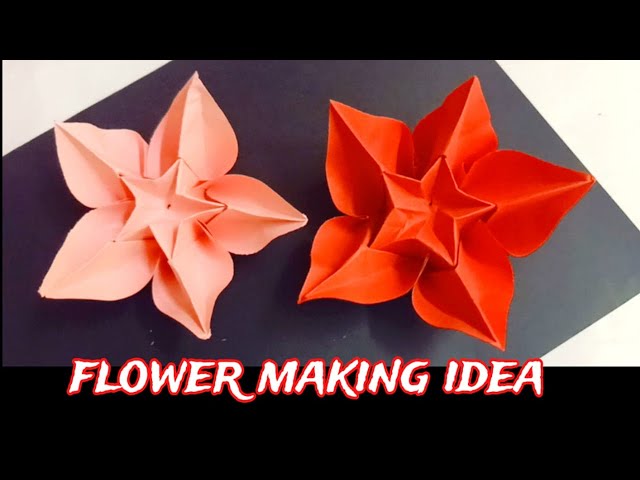 How To Make Paper Flower | Paper Flower Making Idea | Origami Paper Flower | Easy Paper Flower