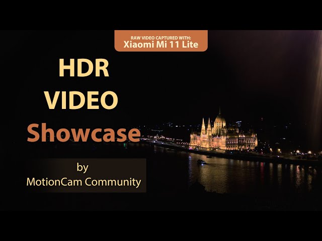 Budapest by Night | HDR Video Showcase | Captured with MotionCam Raw Video For Android