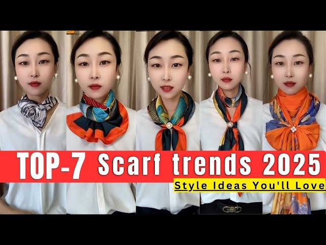 2025's MOST WANTED Neck Scarf Trends You Need to Know! #hijab #scarf #fashion #tips