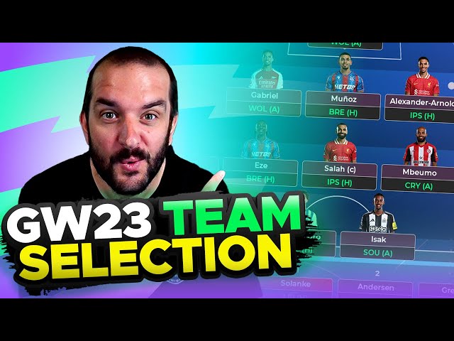 GAKPO IN? 🤔 | FPL TEAM SELECTION GAMEWEEK 23 | Fantasy Premier League Tips 2024/25