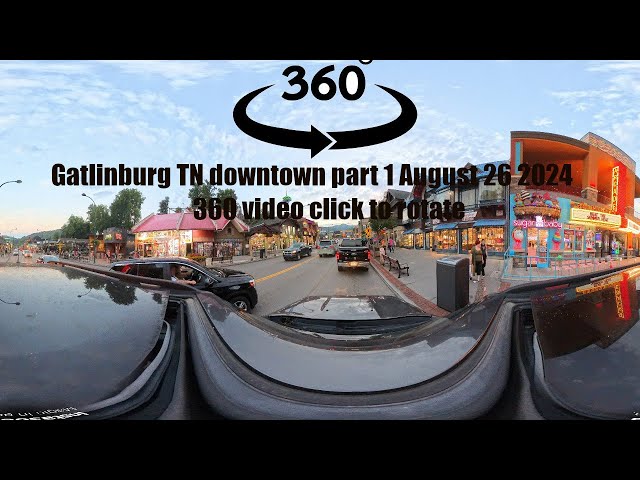 Gatlinburg Insta360 X4 360 camera sunset drive Aug 26 2024 Part 1. Click on video to rotate it 360!