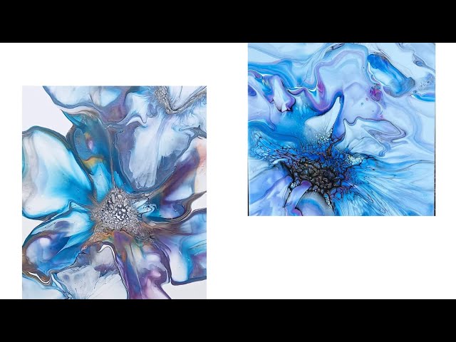 047 COLLAB WITH SIMPLY B ART / bloom / fluid painting / fluid art /