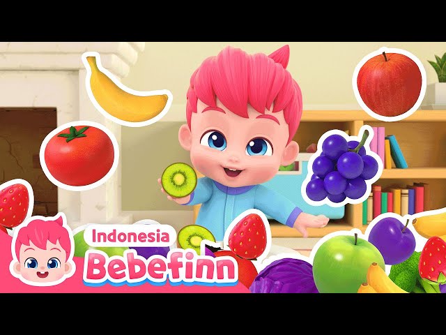 Coba Cari Warna Warni Makanan! | Colorful Food | Lagu Anak | Bebefinn Bahasa Indonesia