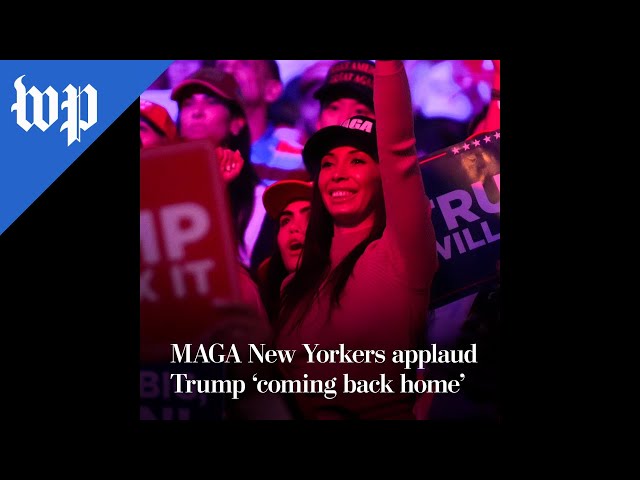 MAGA New Yorkers applaud Trump 'coming back home'