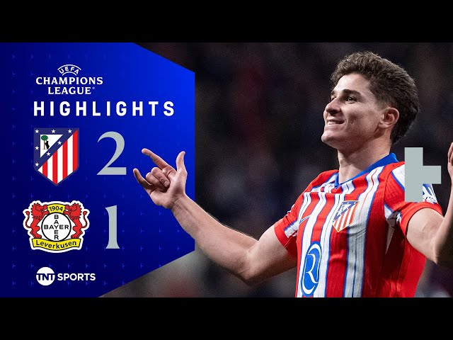 Alvarez Nets Winner 😮‍💨 | Atletico Madrid 2-1 Bayer Leverkusen | UEFA Champions League Highlights