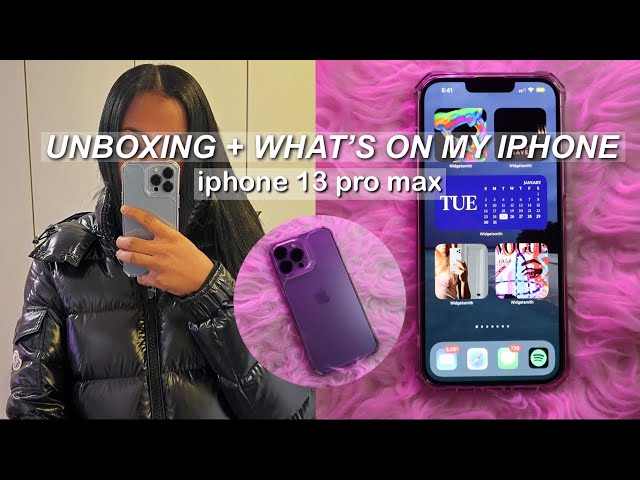 UNBOXING & WHAT'S ON MY IPHONE 2022 | iphone 13 pro max + apps you need!