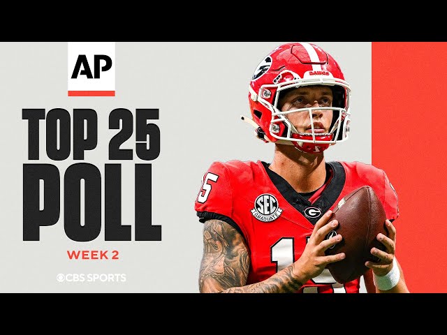 AP Top 25 Poll Released: Georgia remains No. 1, Florida State KNOCKED OUT after 0-2 start | Week 2