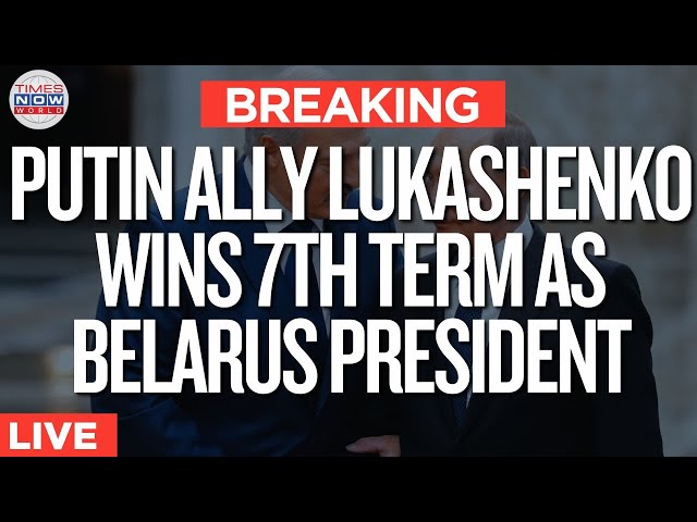 LIVE |  Lukashenko Secures Seventh Term, West Slams Election as Fraud | Russia | Putin | World News