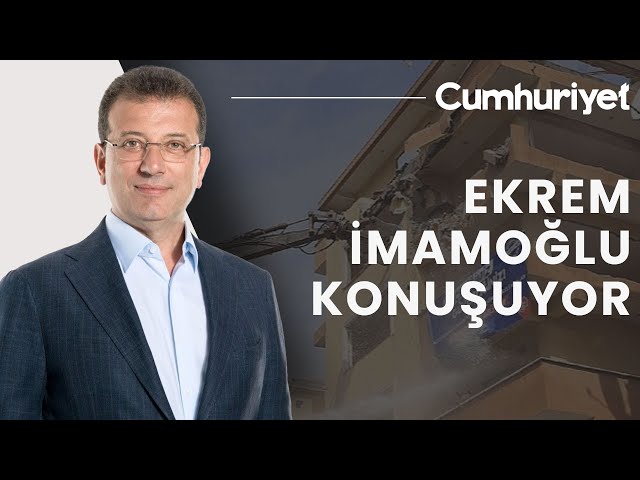 #CANLI Avcılar’da hızlı tarama testinde riskli bulunan bina yıkılıyor: İmamoğlu konuşuyor