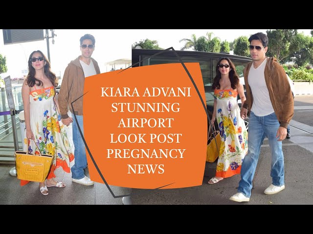 Kiara Advani Stunning Airport Look Post Pregnancy News | Kiara And Sid Spotted