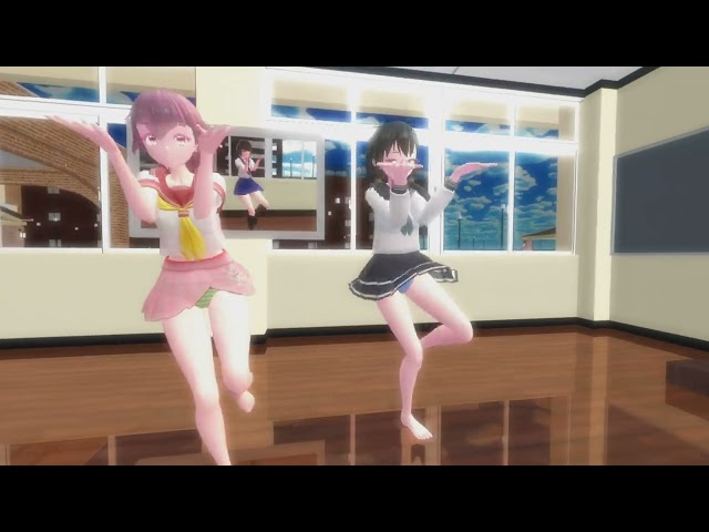 【VRMMD】恋桜ちゃんと黒松ちゃんで学校へ凸撃だWAA!!!!