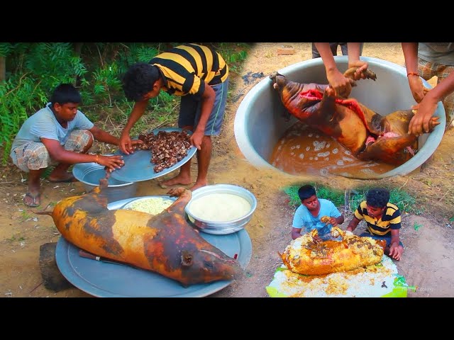 Awesome Giant Full Pork Curry Recipe | Village Cooks