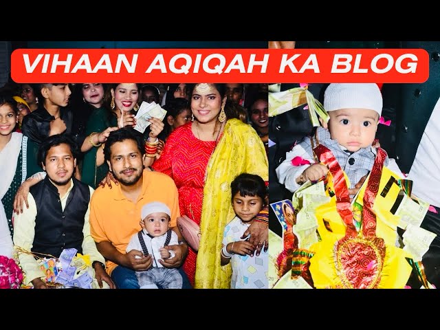 Vihaan aqiqah ceremony || gaon pahuche || aqiqah me logo ki bheed lag gai || #blog #youtubevideo