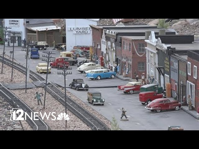 Mesa couple builds miniature 1950s hometown in their front yard