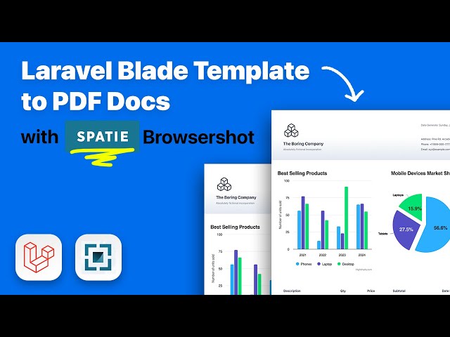 Laravel PDF Magic: From Dynamic Views to Beautiful PDFs with Spatie Browsershot