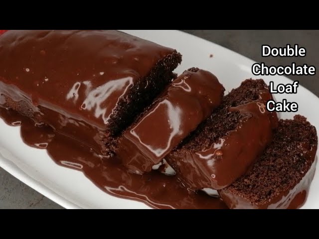 No Egg! Easiest Double Chocolate Loaf Cake You Will Ever Make! Soft, Moist and Delicious 💯