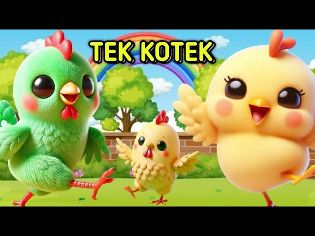 TEK KOTEK//lagu anak indonesia-cicak di dinding-balonku-anakkucing-naik delman//NURKIDS