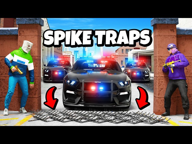 Escaping Cops With SPIKES - GTA 5 RP