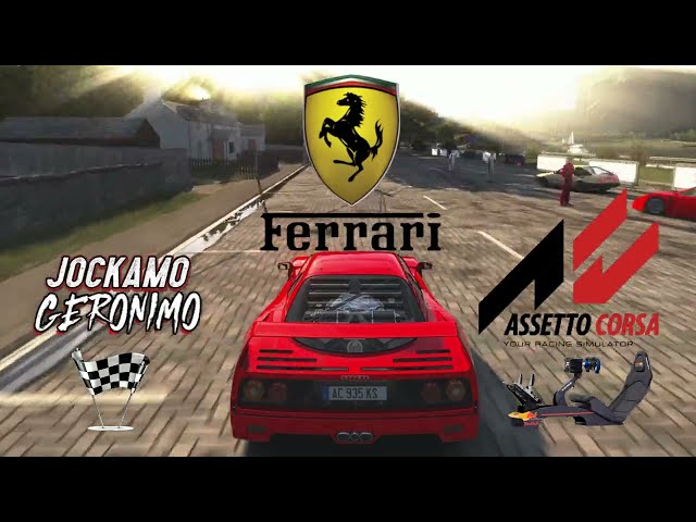 Ferrari F40 | Assetto Corsa | Bonnochbrae Yard | Scotland | #4K