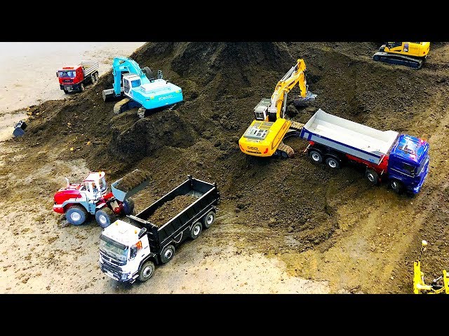 BRUDER TOYS big construction site | RC Trucks & Excavators | WELS Modellbau 2018