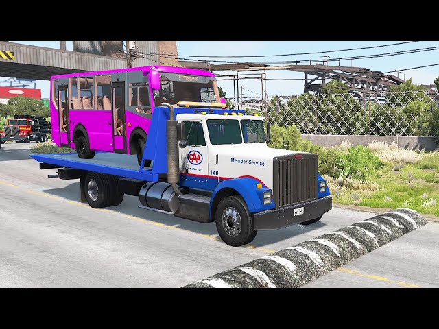 Trucks Vs Massive Speed Bumps #8 - BeamNG.Drive